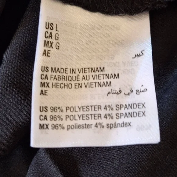 And Now This Black One Shoulder Cowl Neck Gold Chain Asymmetrical Satin Dress - Picture 10 of 12